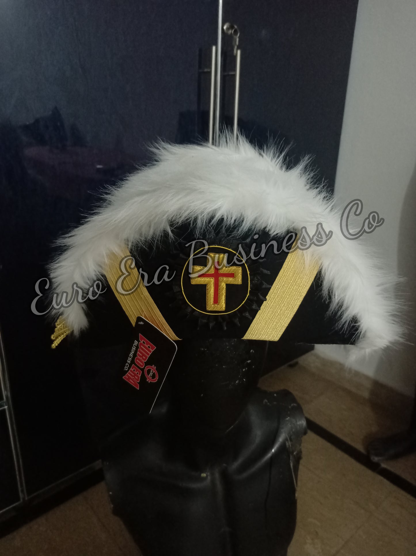 New Masonic Knight Templar Officers Bicorn Hat