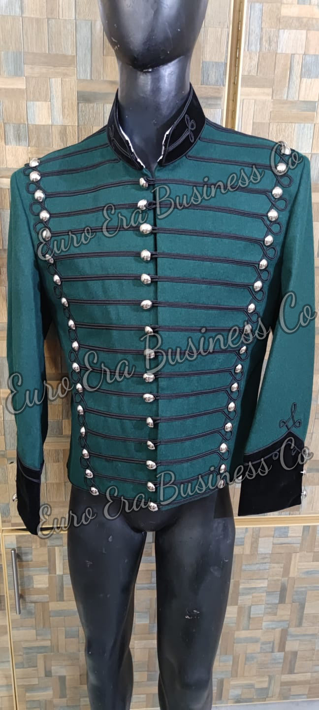 New Napoleonic 95th Rifles Officers Hussars Tunic Jacket, 95th Rifles Enlisted tunic Jacket