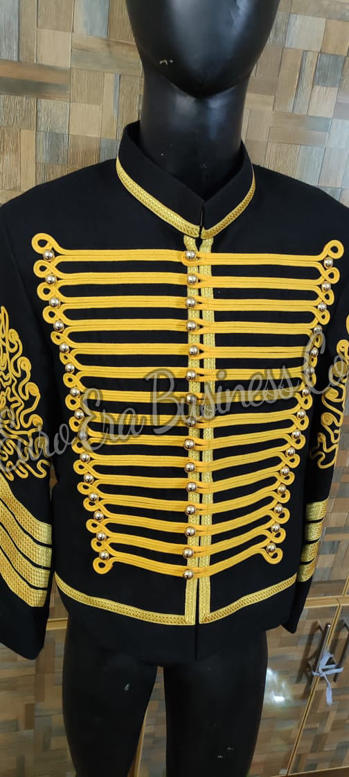 Napoleonic Hussars Uniform Military Style Jimi Hendrix Tunic Pelisse Jacket