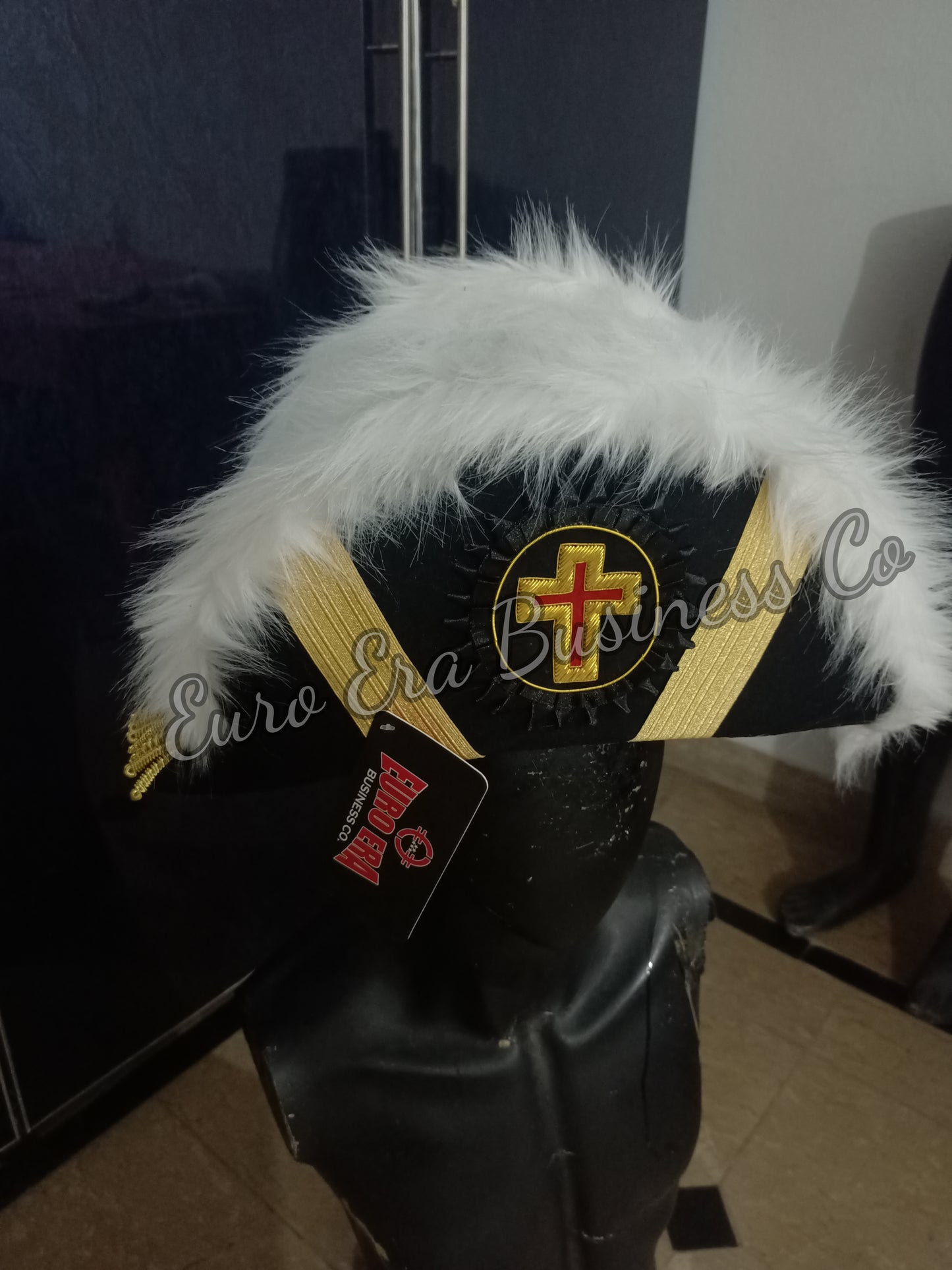 New Masonic Knight Templar Officers Bicorn Hat