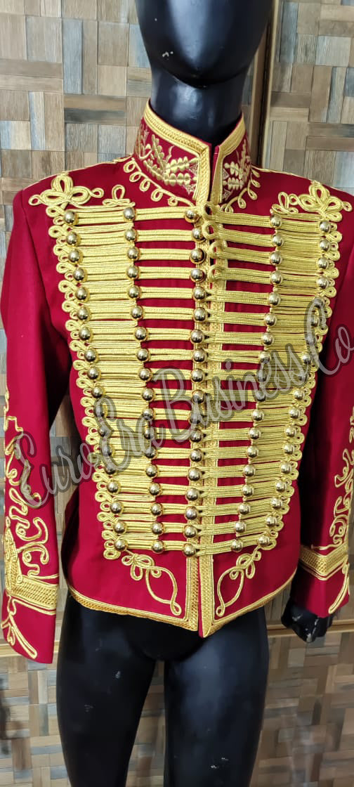 Napoleonische General-Militäroffizier-Husaren-Tunika-Jacke