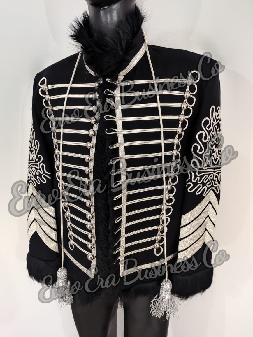 Napoleonic Hussars Uniform Military Style Jimi Hendrix Tunic Pelisse Jacket