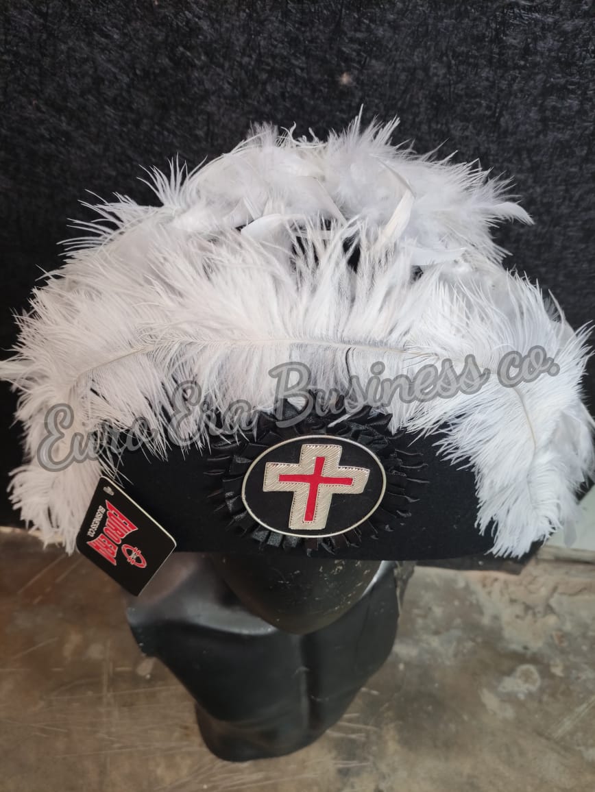 New Masonic Knight Templar Military Officers Bicorn Hat