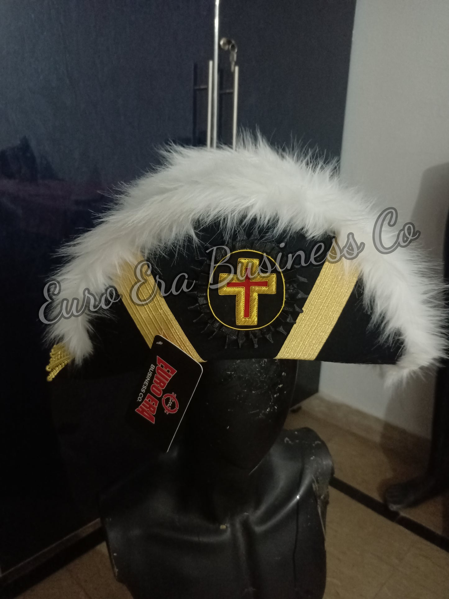 New Masonic Knight Templar Officers Bicorn Hat