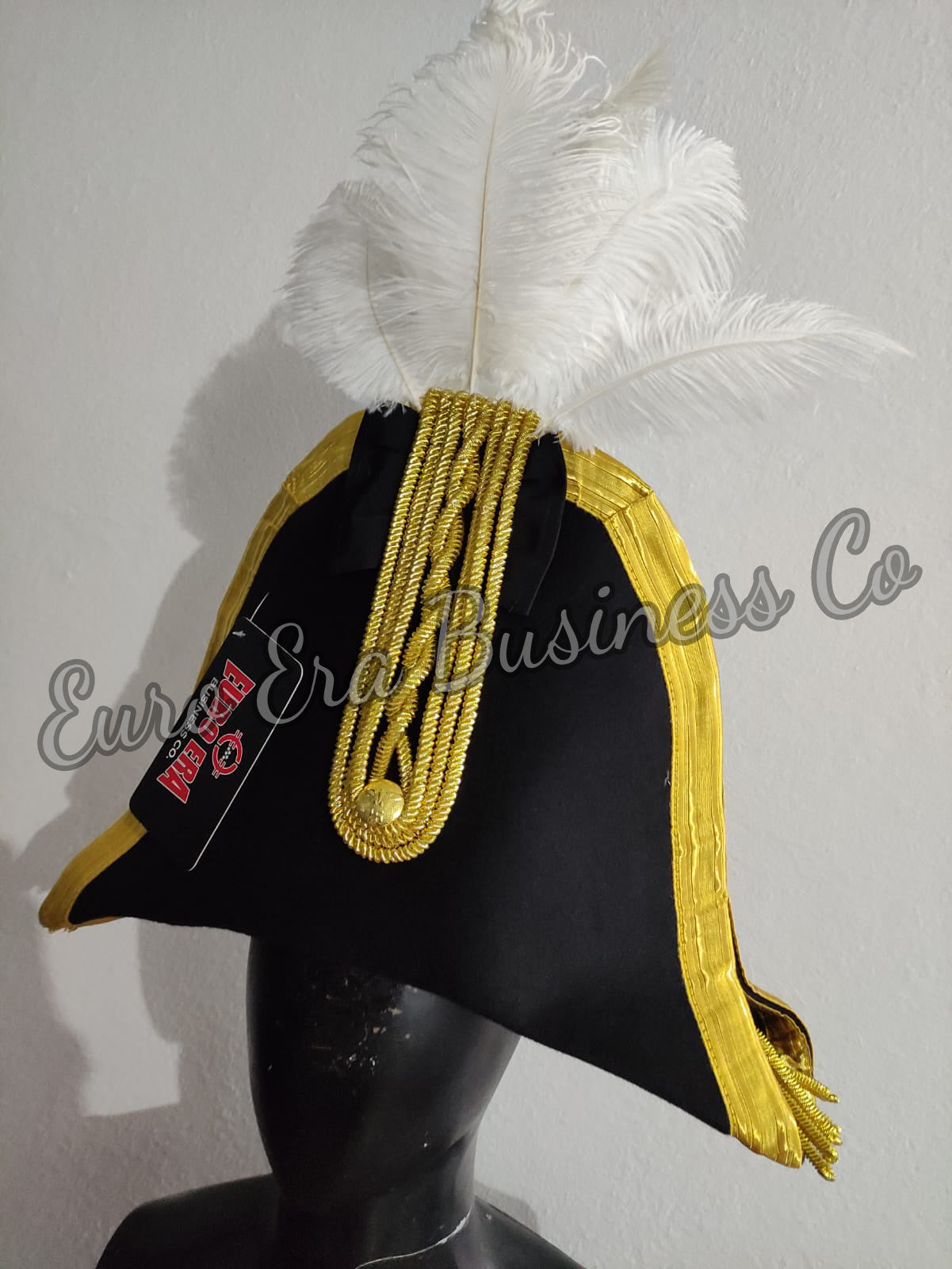 Napoleonic 17th 18th century British/Us General Senior Officers Bicorn Hat