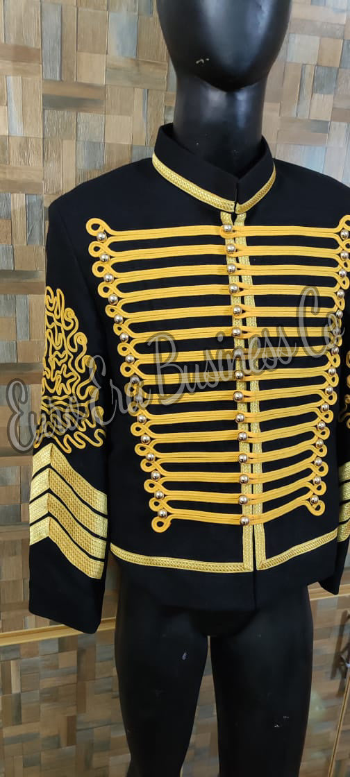 Napoleonic Hussars Uniform Military Style Jimi Hendrix Tunic Pelisse Jacket