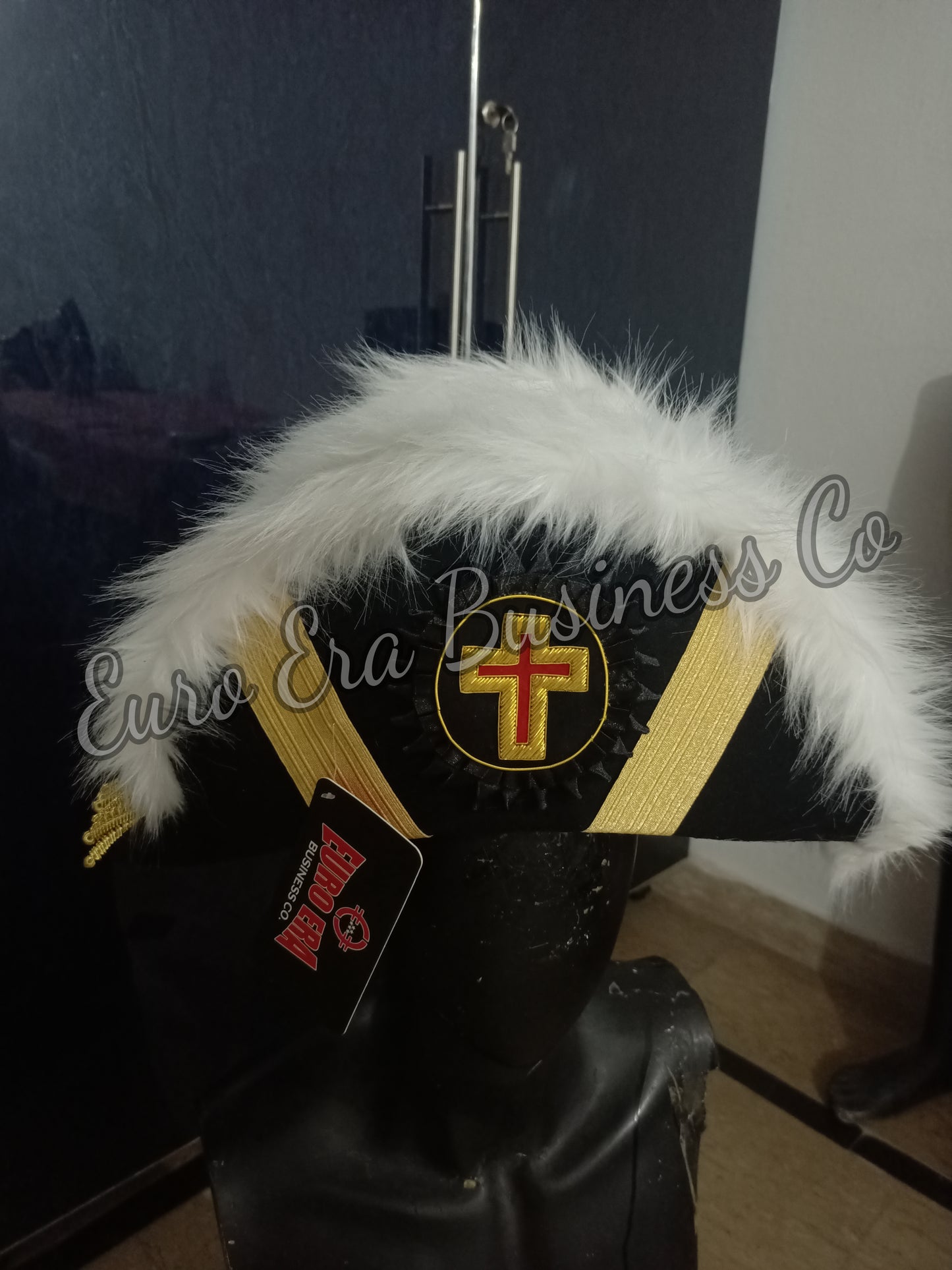 New Masonic Knight Templar Officers Bicorn Hat