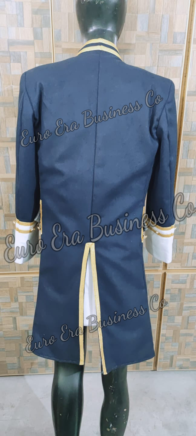 Napoleonic Regency Naval Admiral Captain Frock Coat With Waistcoat