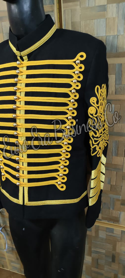 Napoleonic Hussars Uniform Military Style Jimi Hendrix Tunic Pelisse Jacket