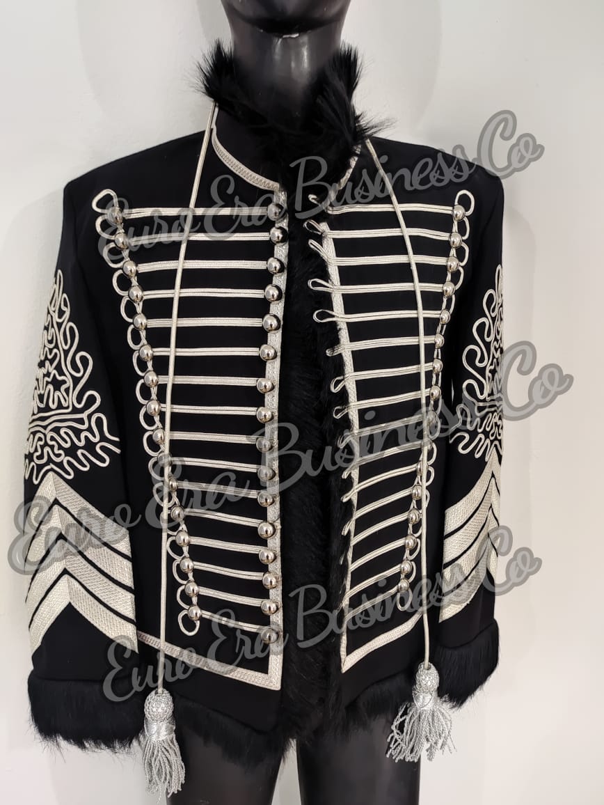 Napoleonic Hussars Uniform Military Style Jimi Hendrix Tunic Pelisse Jacket