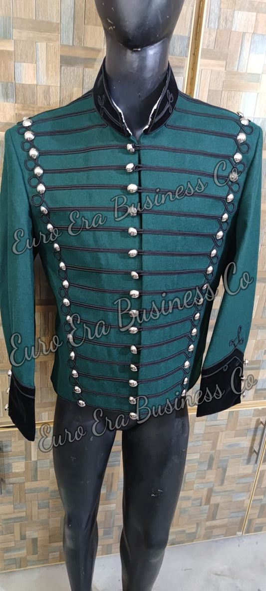 New Napoleonic 95th Rifles Officers Hussars Tunic Jacket, 95th Rifles Enlisted tunic Jacket