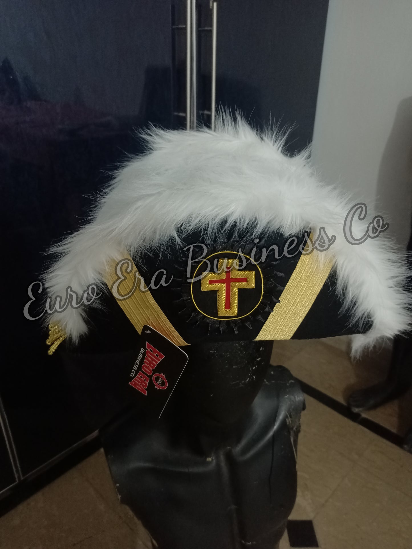 New Masonic Knight Templar Officers Bicorn Hat