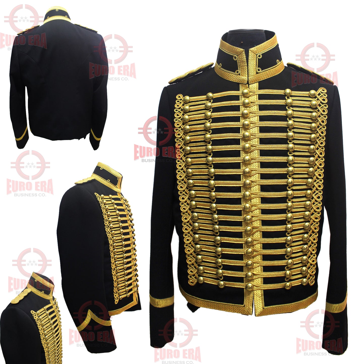 Napoleonic Dolman Artillery Military Officers Hussars Tunic Jacket