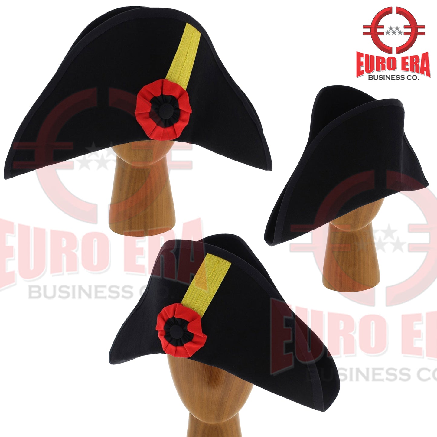 Napoleonic Revolutionary British French Military Officers Bicorn Hat