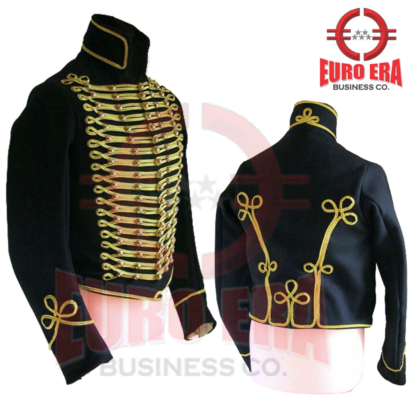 Napoleonic Regency Military Officer Hussars Tunic Pelisse Jacket