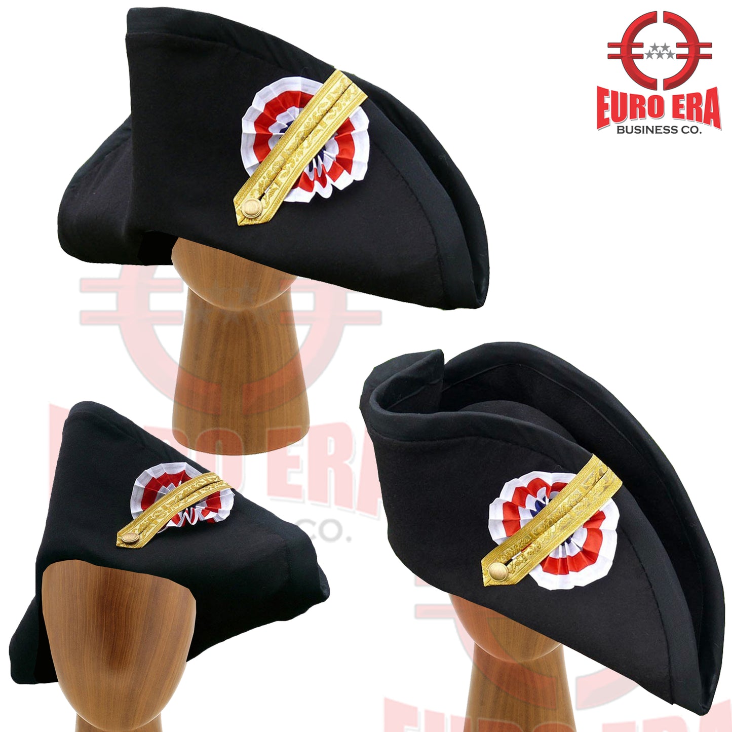 Napoleonic British Royal Navy Captain Admiral Military Bicorn Hat