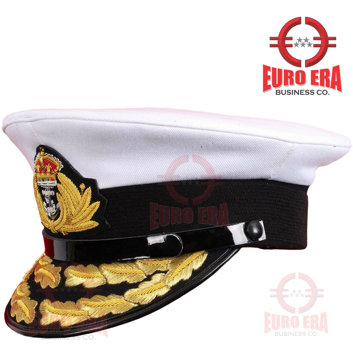 WWl WWll British Royal Navy Admiral OFFICER Visor Cap Hat Repro