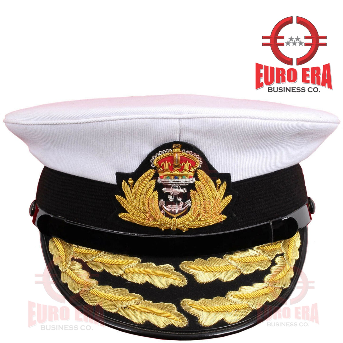 WWl WWll British Royal Navy Admiral OFFICER Visor Cap Hat Repro