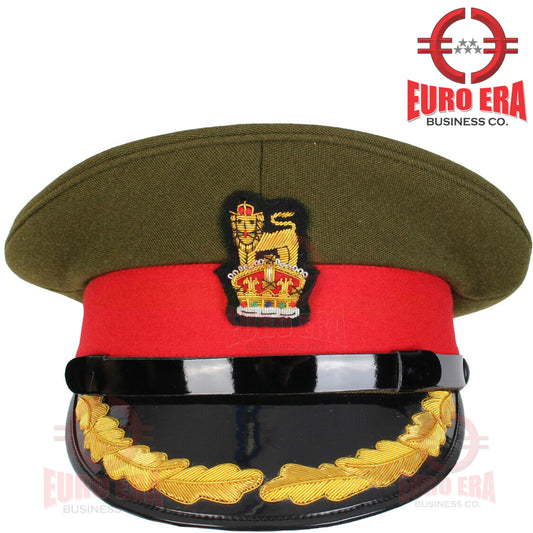 WWl WWll British Army Officer Colonel Visor Cap Hat Repro