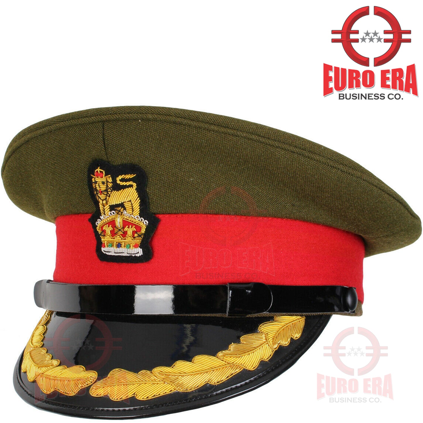 WWl WWll British Army Officer Colonel Visor Cap Hat Repro