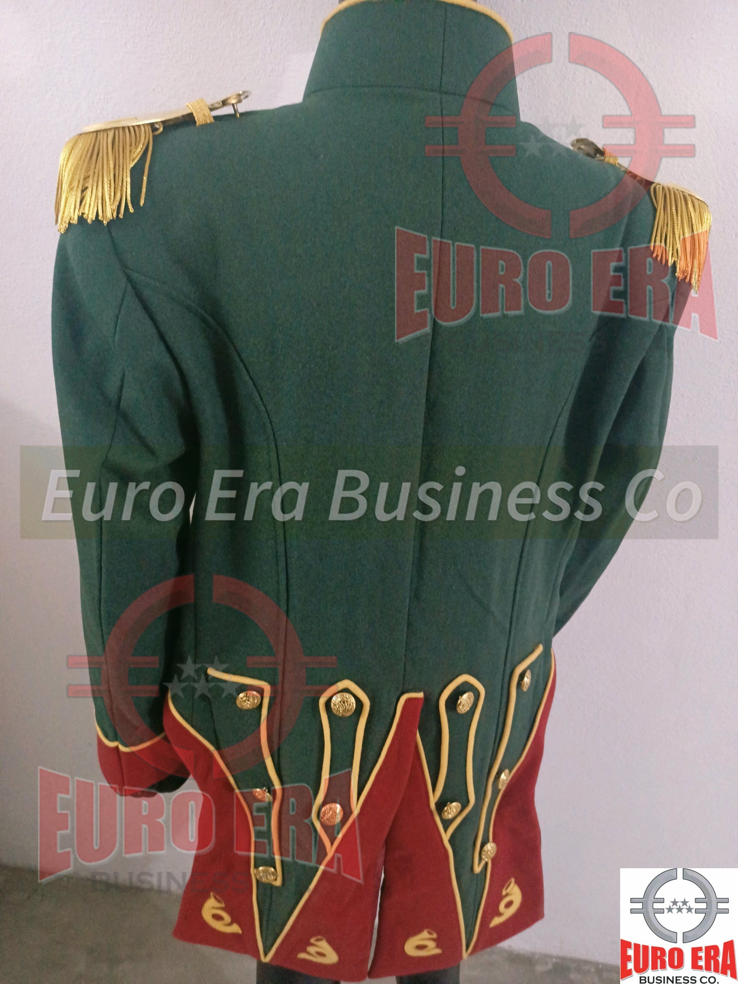 Napoleonic 1st Empire Chasseur Hunter flanker officer Tunic Jacket & Epaulette