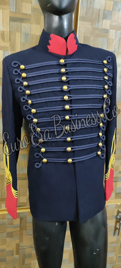 Napoleonic British Army Hussars Jacket Pelisse Steampunk Military Uniforms