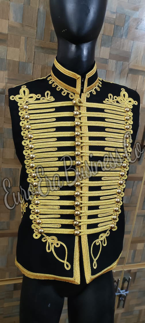 Napoleonic Military Hussars Vest Waistcoat, Adam Ant Hussars Waistcoat