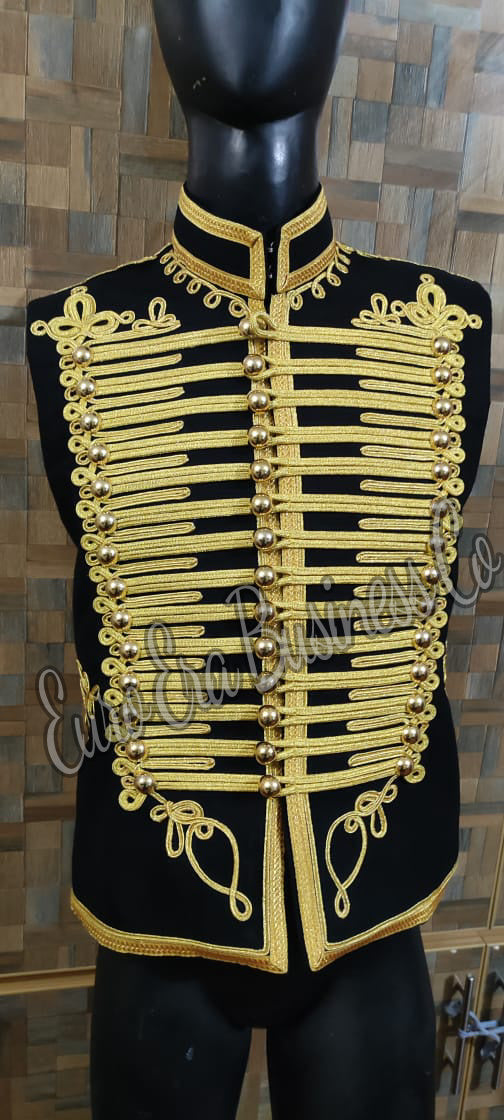 Napoleonic Military Hussars Vest Waistcoat, Adam Ant Hussars Waistcoat