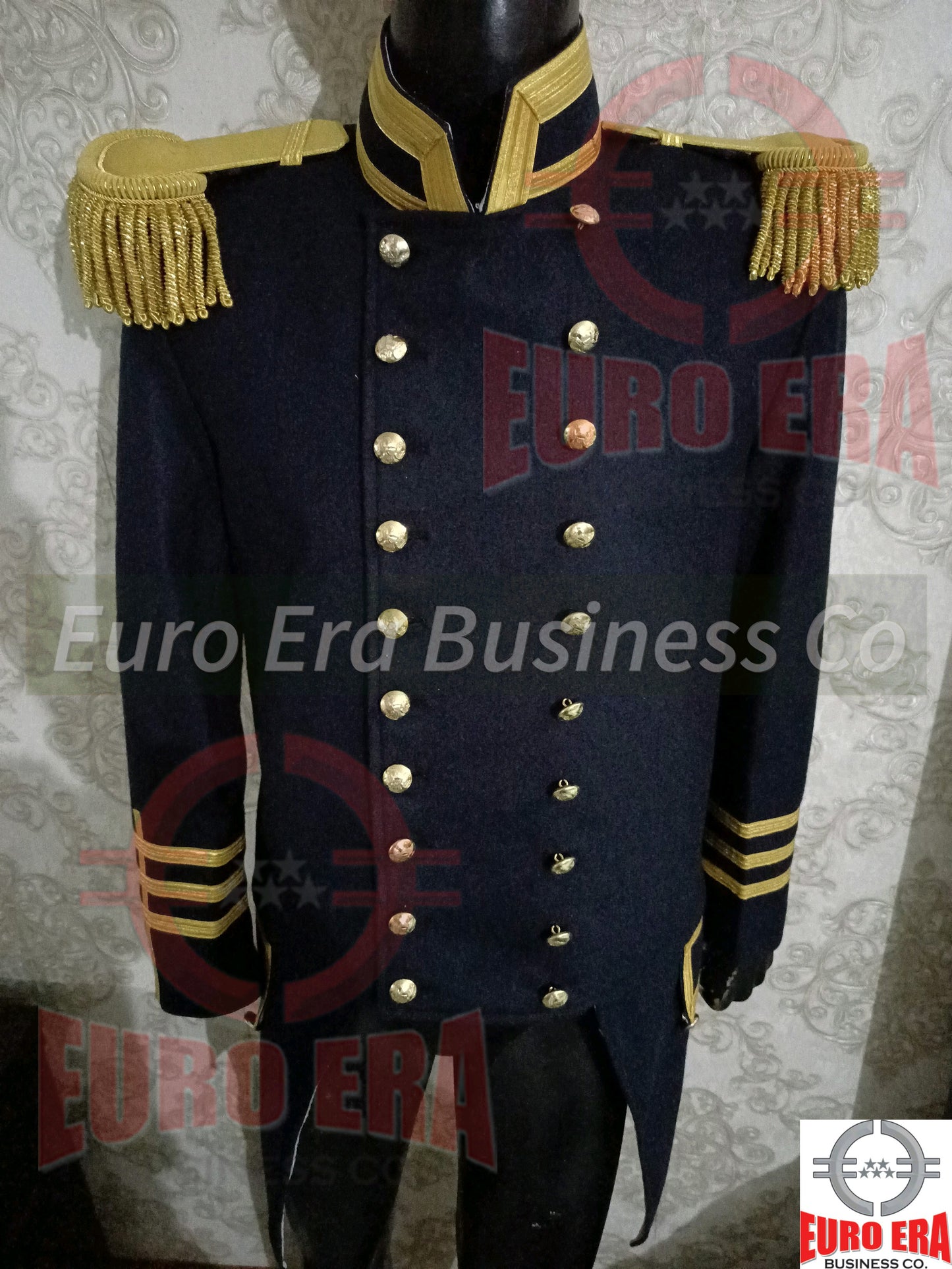 Civil War US Naval Officers Dress Tailcoat Frock Jacket With Epaulette