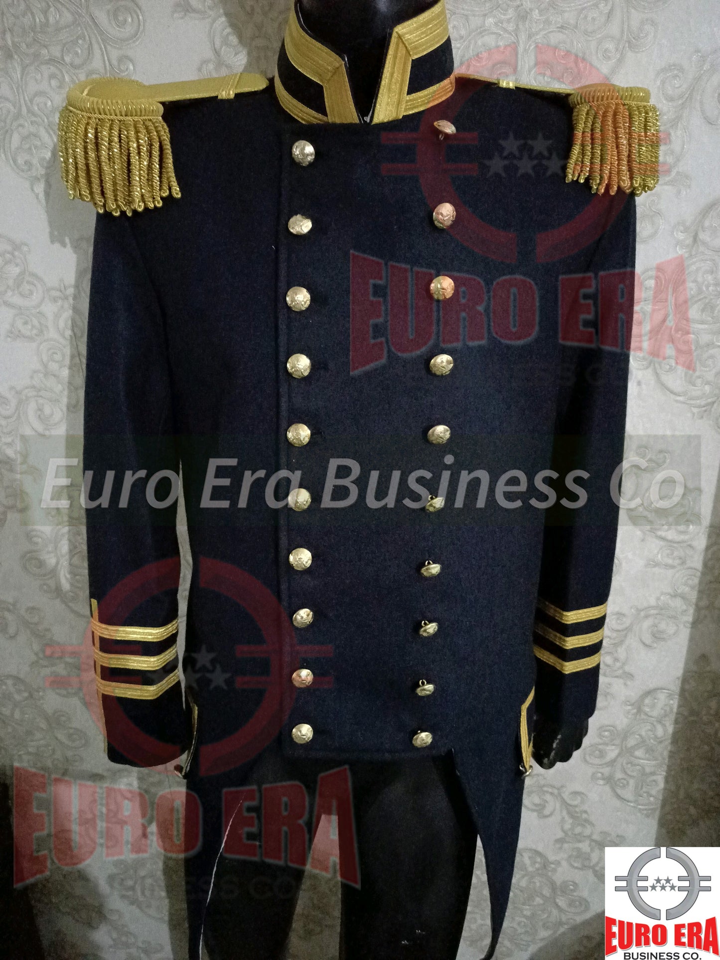 Civil War US Naval Officers Dress Tailcoat Frock Jacket With Epaulette