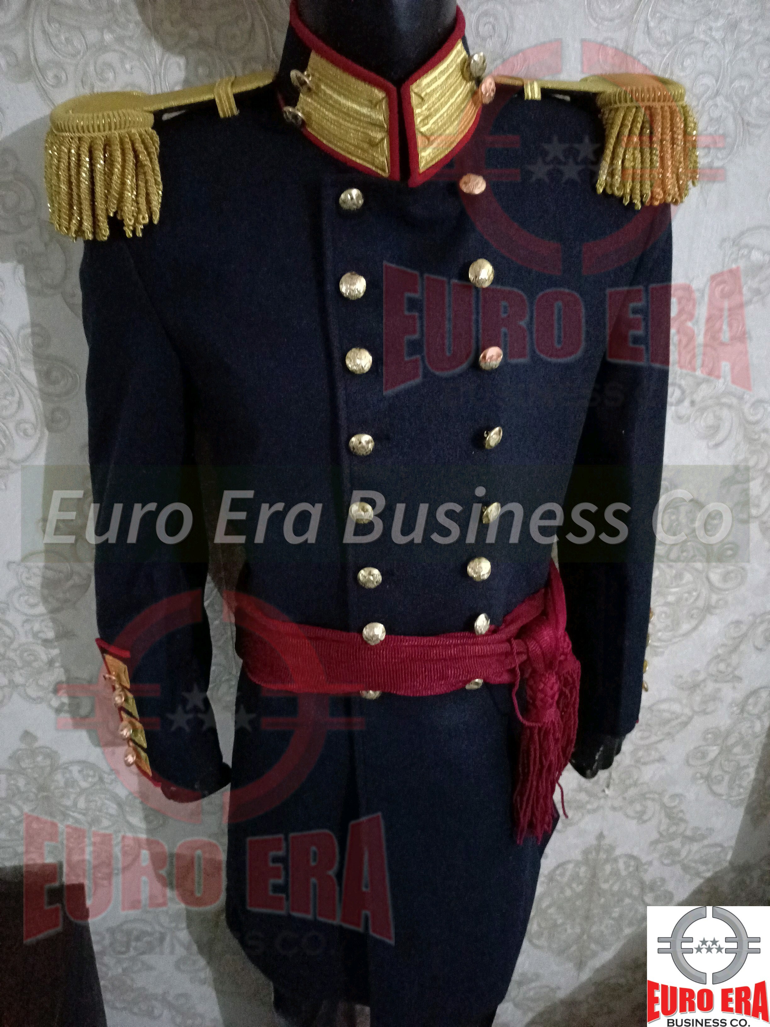 Circa 1910 British Artillery Lieutenant Frock Coat Uniform with Sword Belt  – Griffin Militaria