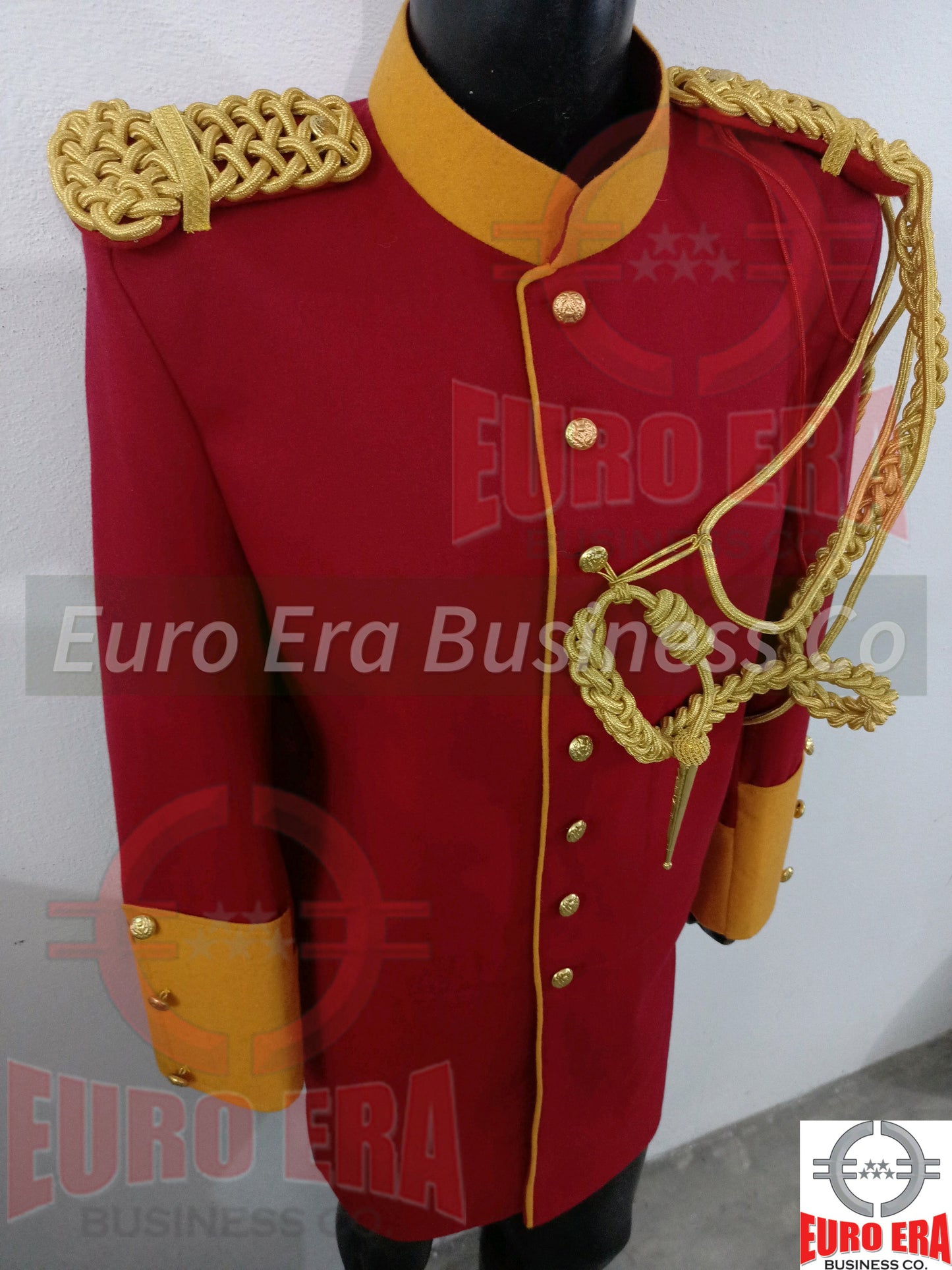 British Life Guard Officer Coat Jacket & Epaulettes & Aiguillette