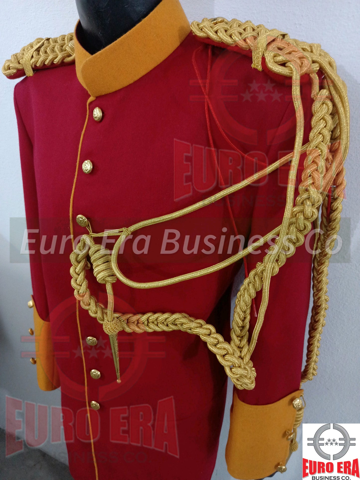 British Life Guard Officer Coat Jacket & Epaulettes & Aiguillette