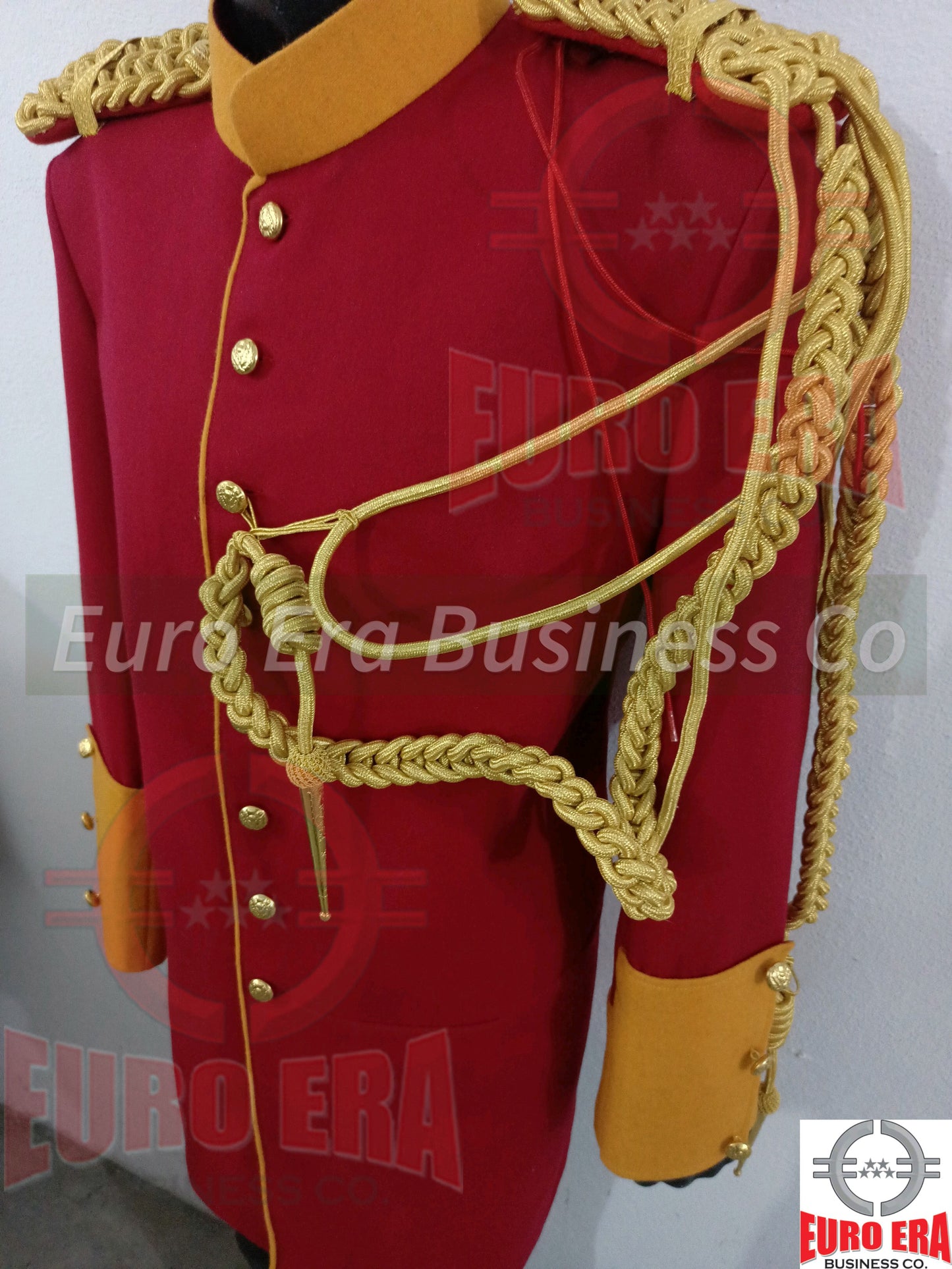 British Life Guard Officer Coat Jacket & Epaulettes & Aiguillette