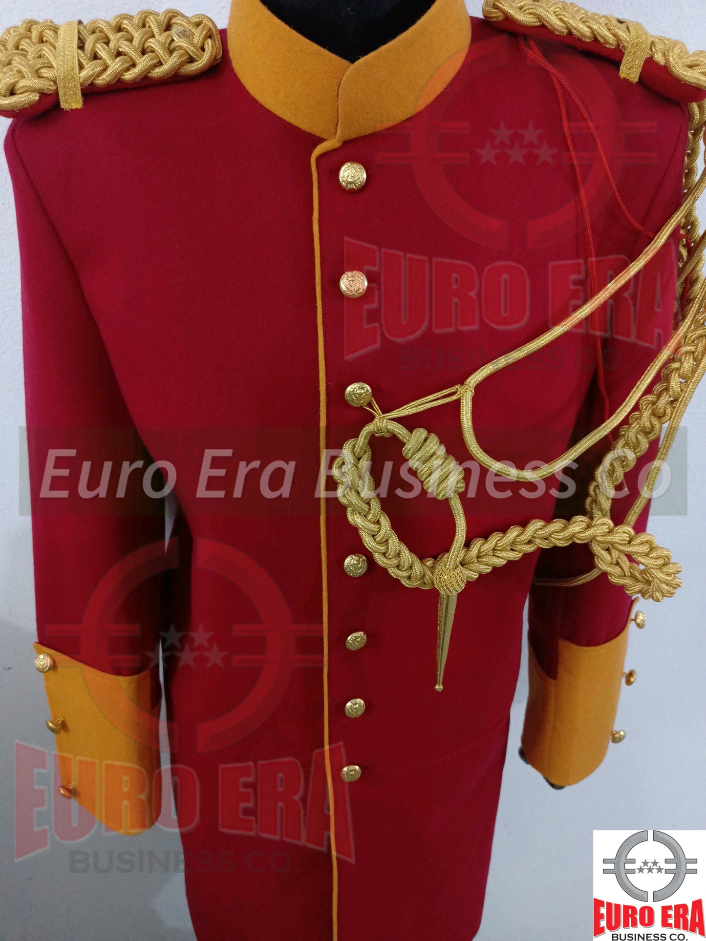 British Life Guard Officer Coat Jacket & Epaulettes & Aiguillette