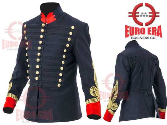 Napoleonic British Army Hussars Jacket Pelisse Steampunk Military Uniforms