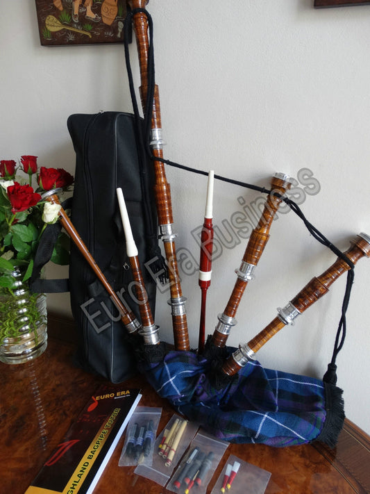 New Scottish bagpipe Rosewood full size Starter Package