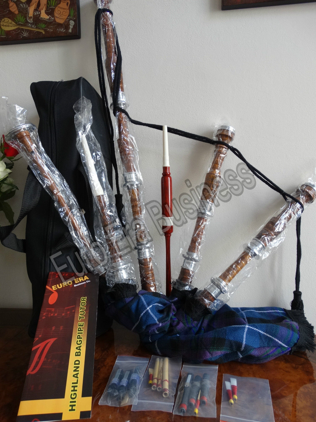 New Scottish bagpipe Rosewood full size Starter Package