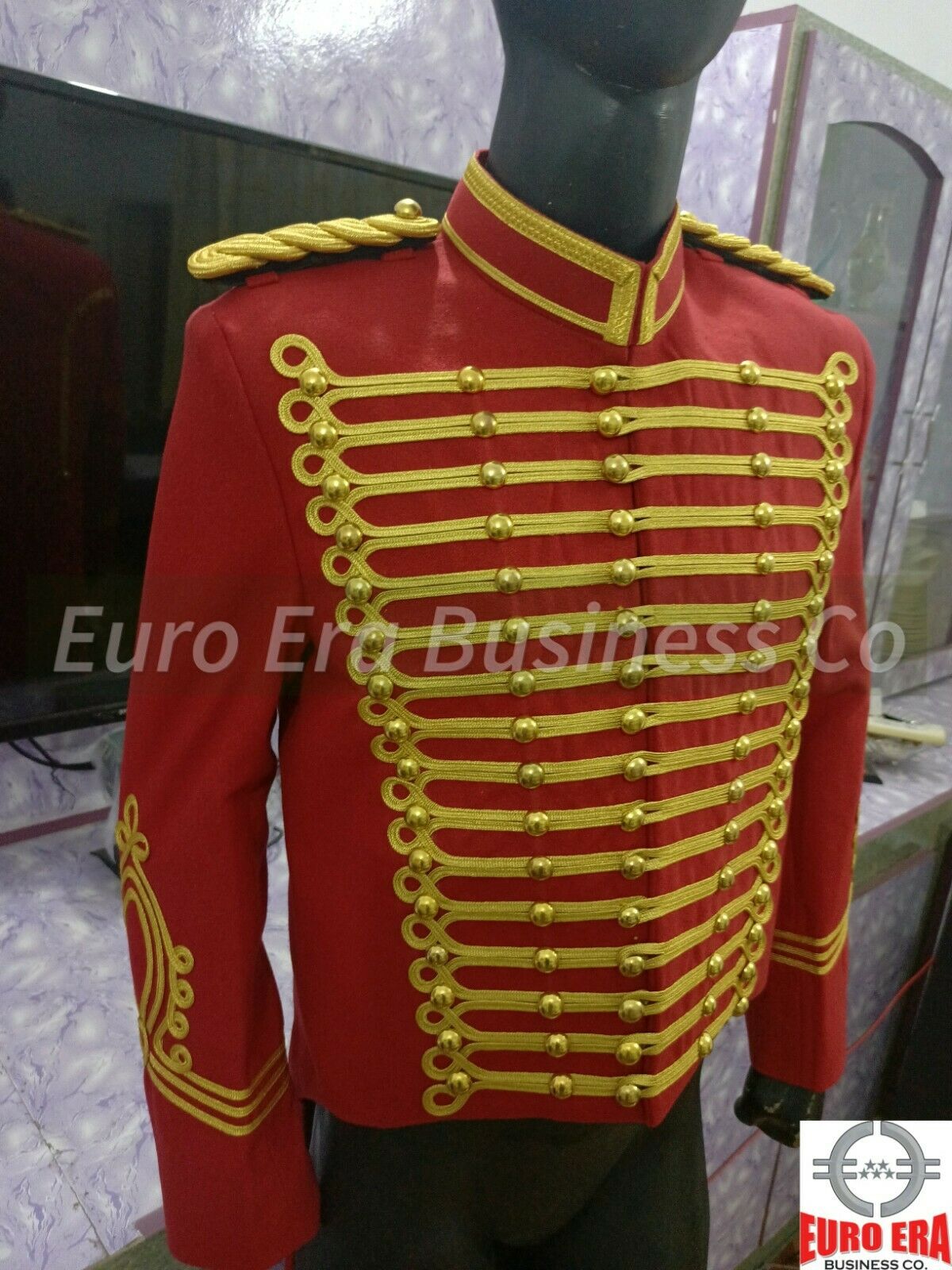 Napoleonic Military hussars jacket, Ringmaster Showman Toastmaster Jacket