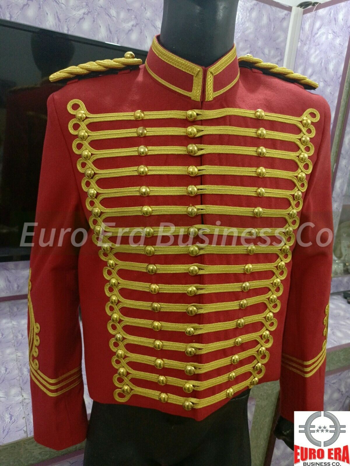 Napoleonic Military hussars jacket, Ringmaster Showman Toastmaster Jacket