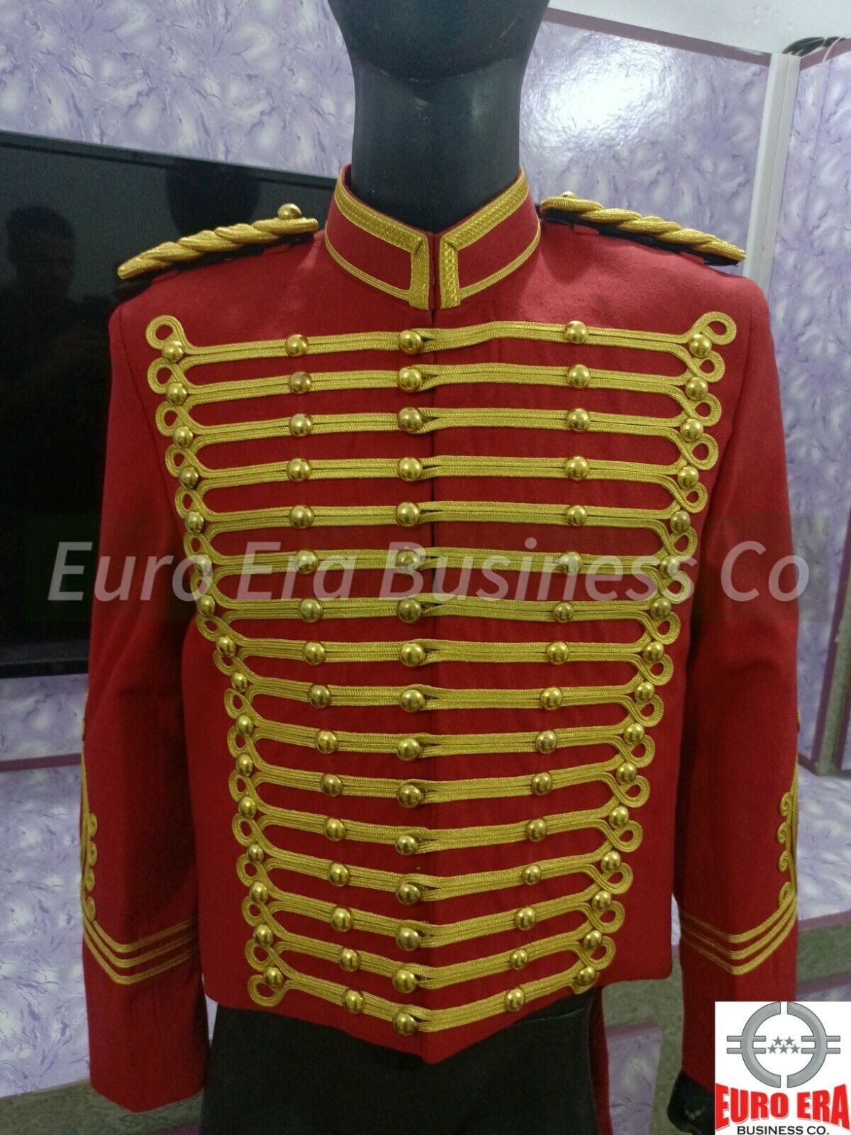 Napoleonic Military hussars jacket, Ringmaster Showman Toastmaster Jacket