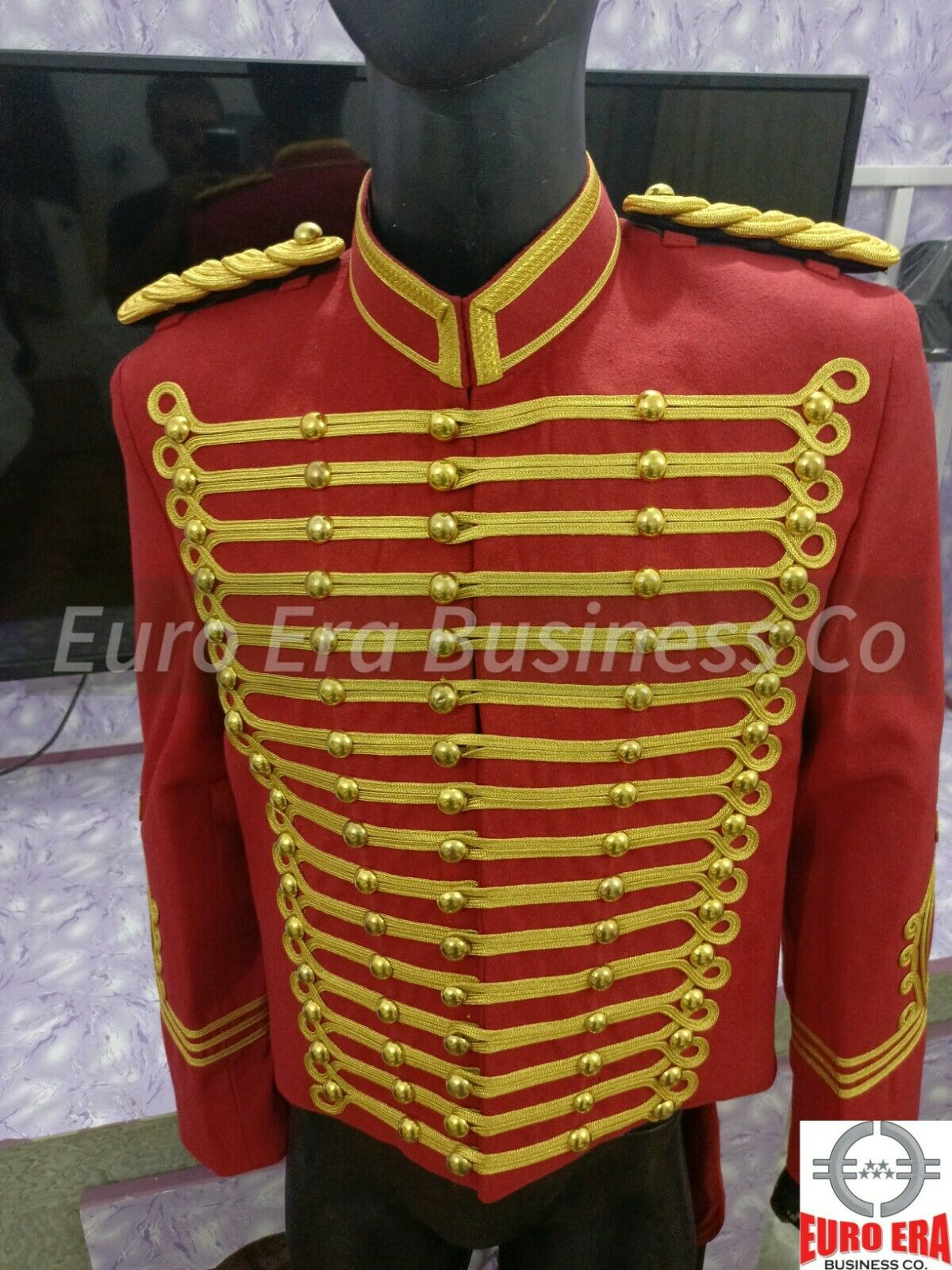 Napoleonic Military hussars jacket, Ringmaster Showman Toastmaster Jacket