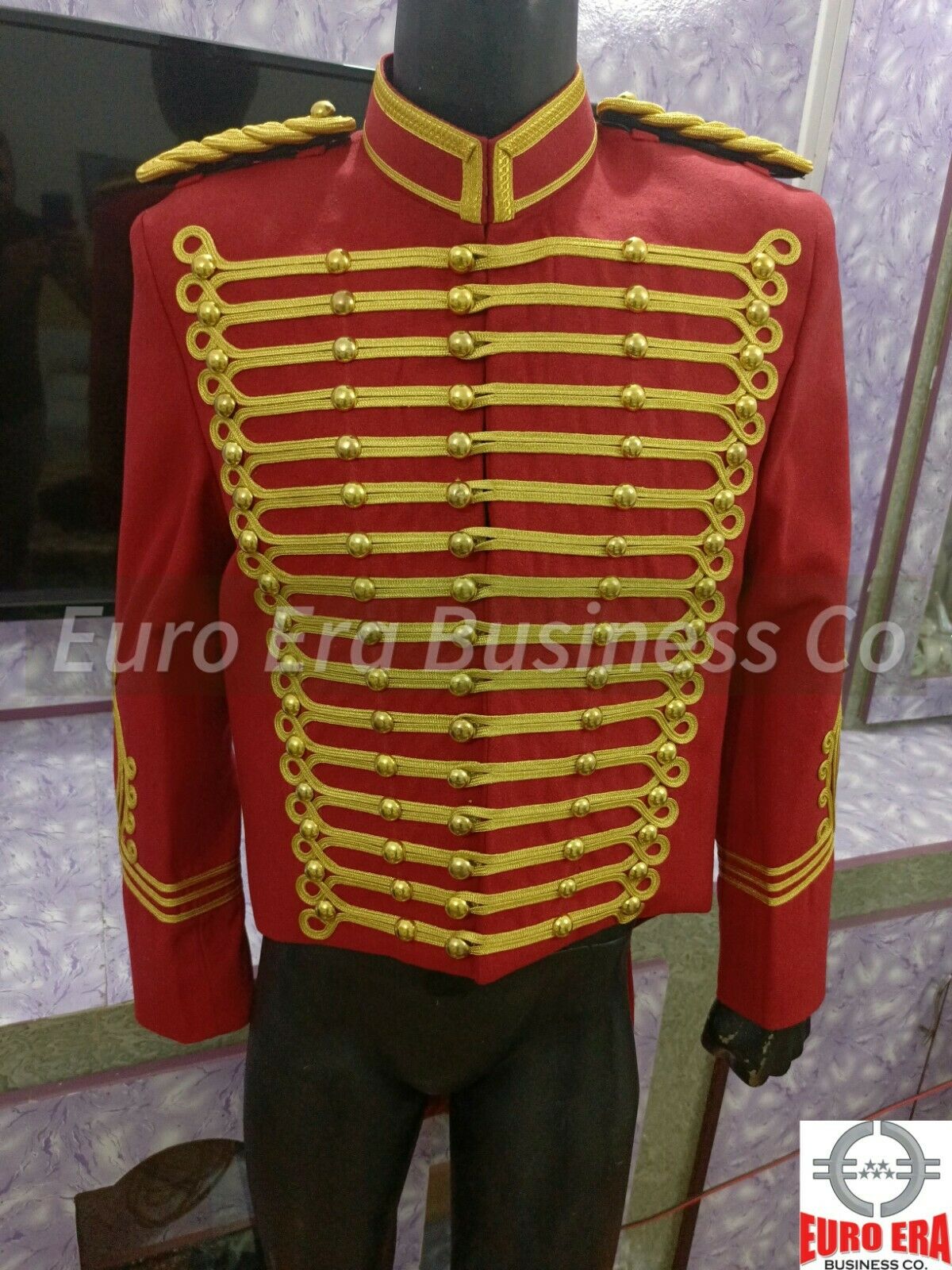 Napoleonic Military hussars jacket, Ringmaster Showman Toastmaster Jacket