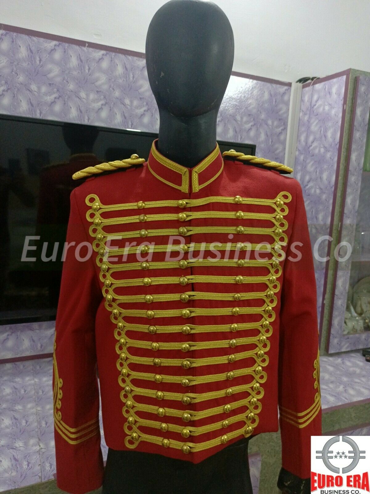 Napoleonic Military hussars jacket, Ringmaster Showman Toastmaster Jacket