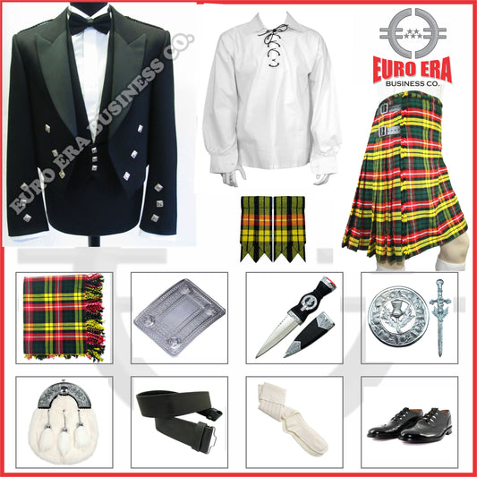 Prince Charlie Jacket & Traditional Buchanan Kilt Outfit Set