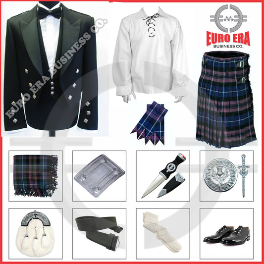 Scottish Prince Charlie Jacket & Pride Of Scotland Kilt Outfit Set